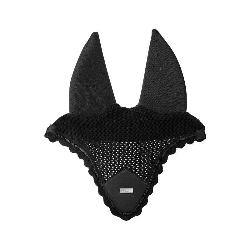 Equestrian Stockholm - Bonnet pour chevaux Padded Plain noir/ argent | - Ohlala