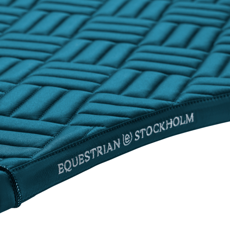 Equestrian Stockholm - Tapis de selle Modern Teal Blue | - Ohlala