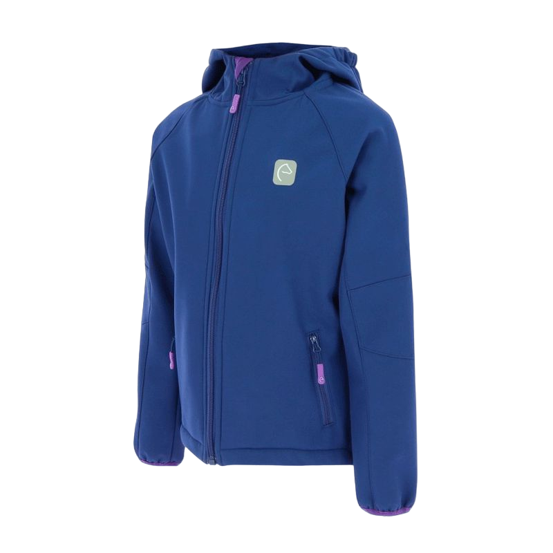 Equi-Kids - Veste manche longue Softshell amandine marine | - Ohlala