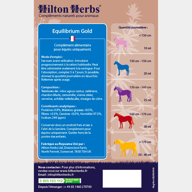 Hilton Herbs - Compléments alimentaire Système Hormonal EQUILIBRIUM GOLD 3L | - Ohlala