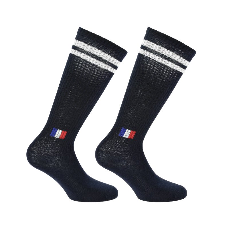 Equithème - Chaussettes d'équitation Samuel marine