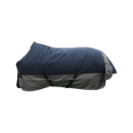 Equithème - Couverture d'extérieur Tyrex 600D marine/gris 0g | - Ohlala