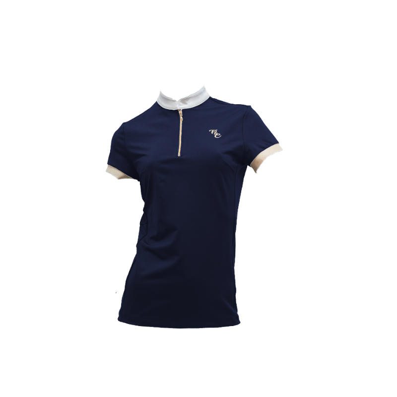 Flags & Cup - Polo de concours manches courtes femme Andria marine