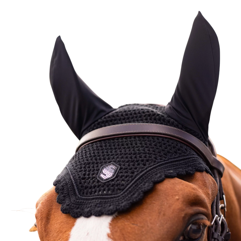 Samshield - Bonnet anti-bruit Flyshield swarovski noir