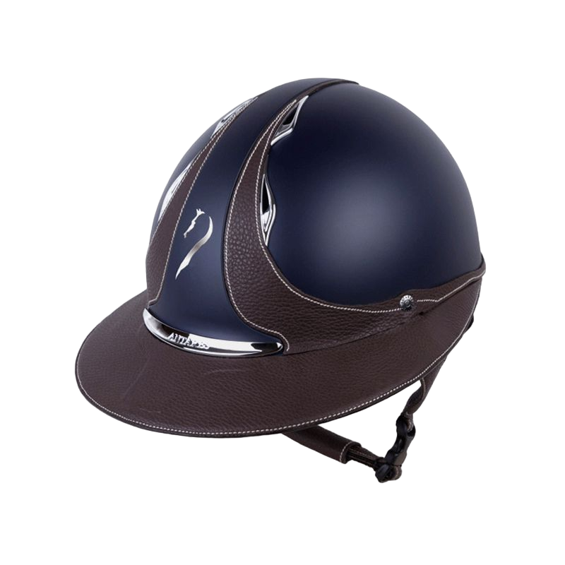 Antarès Sellier - Casque Galaxy Visière Eclipse bleu/ marron | - Ohlala