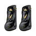 Veredus - Open beenbeschermers Grand Slam Carbon Gel Zwart / Goud x2 | - Ohlala