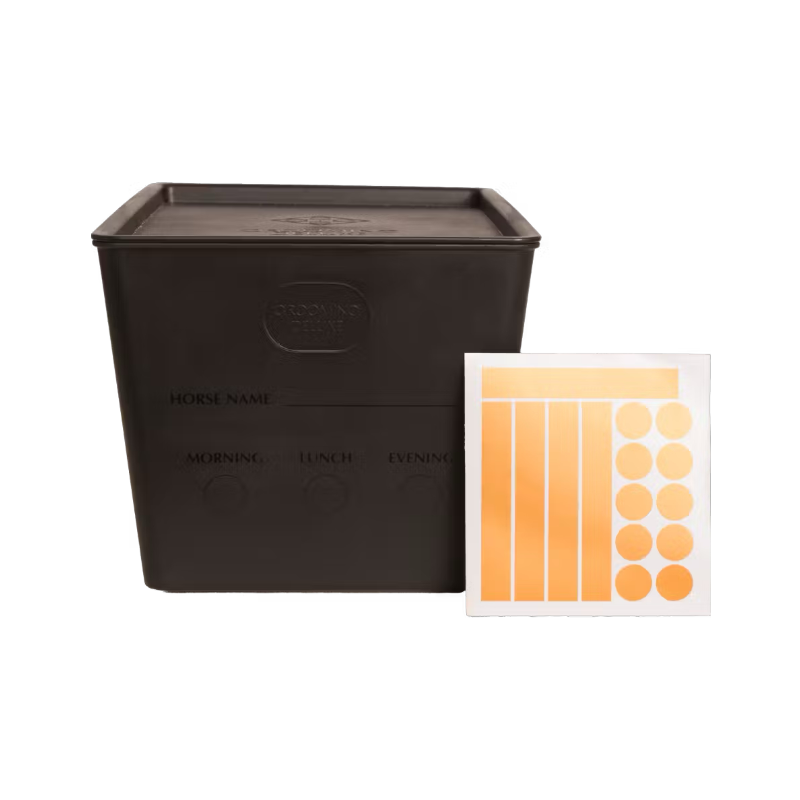 Grooming Deluxe - Boîte à nourriture avec couvercle noir | - Ohlala