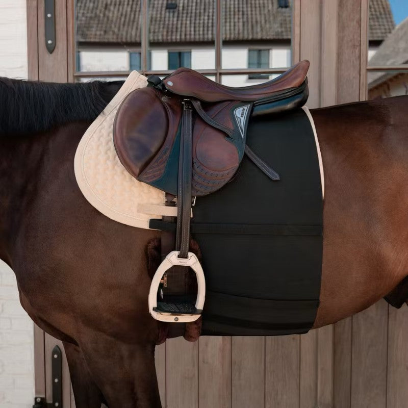 Grooming Deluxe - Ceinture ventrale pour cheval noir