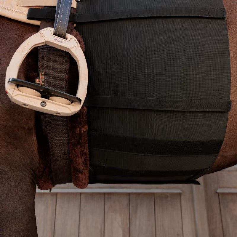 Grooming Deluxe - Ceinture ventrale pour cheval noir