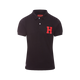 Hagg - Polo manches courtes homme noir/ rouge | - Ohlala