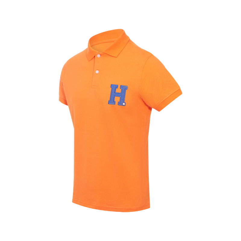 Hagg - Polo manches courtes homme orange/ bleu roi