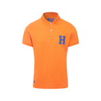 Hagg - Polo manches courtes homme orange/ bleu roi | - Ohlala