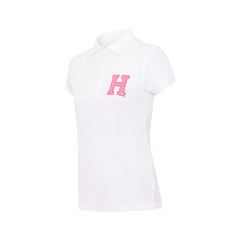 Hagg - Polo manches courtes femme blanc/ rose