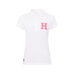 Hagg - Polo manches courtes femme blanc/ rose | - Ohlala