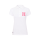 Hagg - Polo manches courtes femme blanc/ rose | - Ohlala