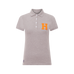 Hagg - Polo korte mouwen dames grijs/oranje | - Ohlala