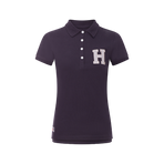 Hagg - Polo manches courtes femme marine/ gris | - Ohlala