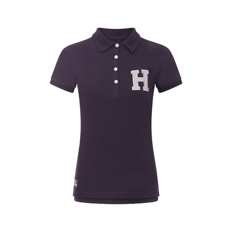 Hagg - Polo manches courtes femme marine/ gris