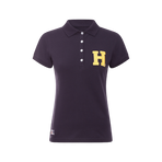 Hagg - Polo manches courtes femme marine/ jaune | - Ohlala