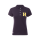 Hagg - Polo manches courtes femme marine/ jaune | - Ohlala