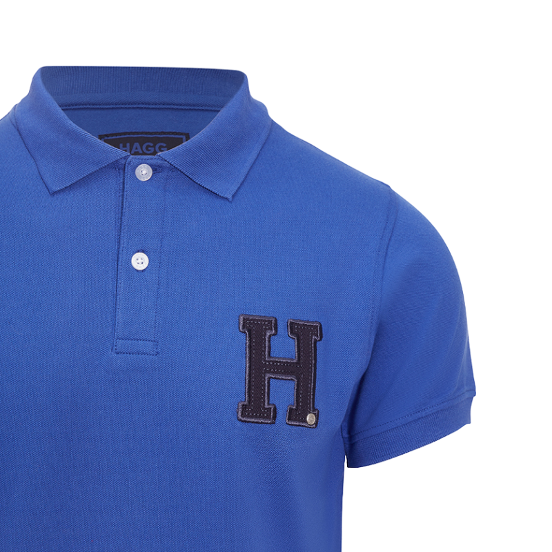 Hagg - Polo manches courtes homme bleu roi