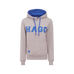 Hagg - Sweat à capuche femme gris/ bleu roi | - Ohlala