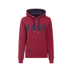 Hagg - Sweat à capuche femme prune/ marine | - Ohlala