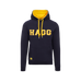Hagg - Sweat à capuche homme marine/ jaune | - Ohlala