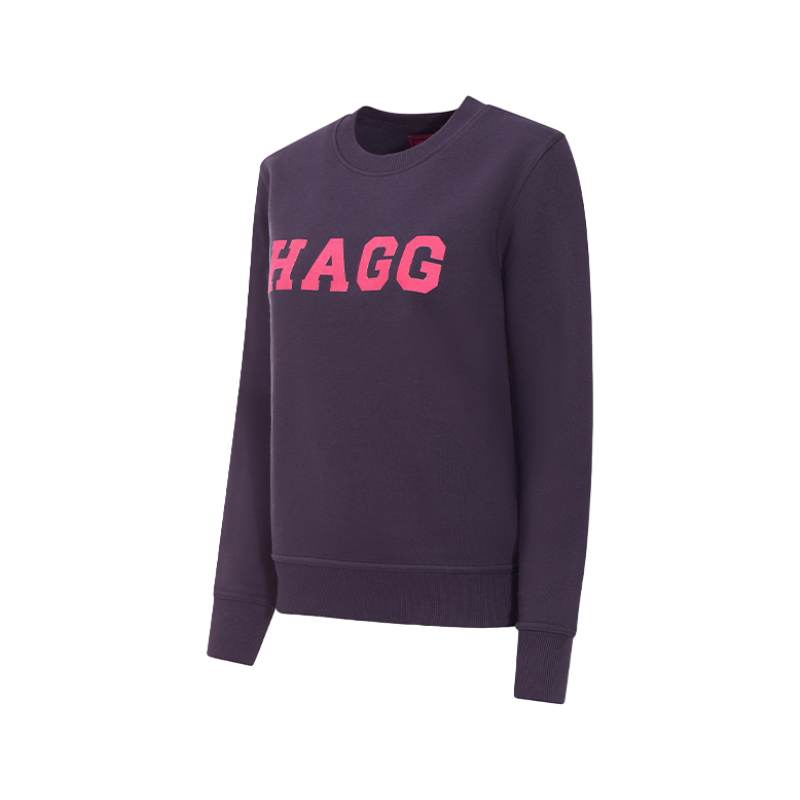 Hagg - Sweat col rond femme marine/ fuchsia