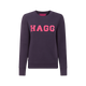 Hagg - Sweat col rond femme marine/ fuchsia | - Ohlala