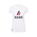 Hagg - T-shirt manches courtes femme blanc/ marine | - Ohlala