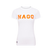 Hagg - T-shirt manches courtes femme blanc/ orange | - Ohlala