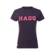 Hagg - T-shirt manches courtes femme marine/ fuchsia | - Ohlala