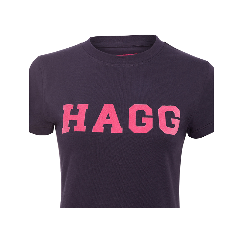 Hagg - T-shirt manches courtes femme marine/ fuchsia