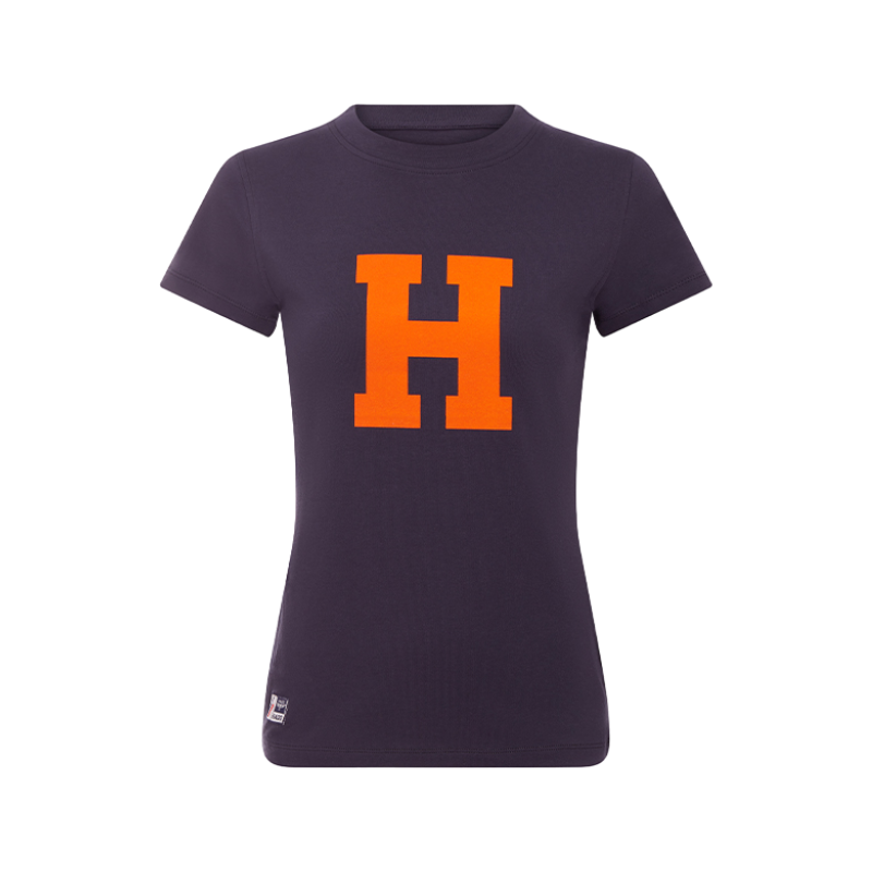 Hagg - T-shirt manches courtes femme marine/ orange