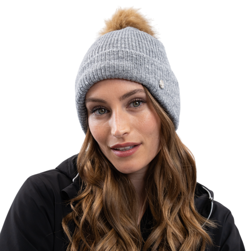 Harcour - Bonnet femme Anto gris chiné