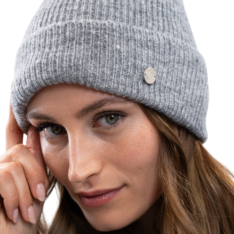 Harcour - Bonnet femme Anto gris chiné