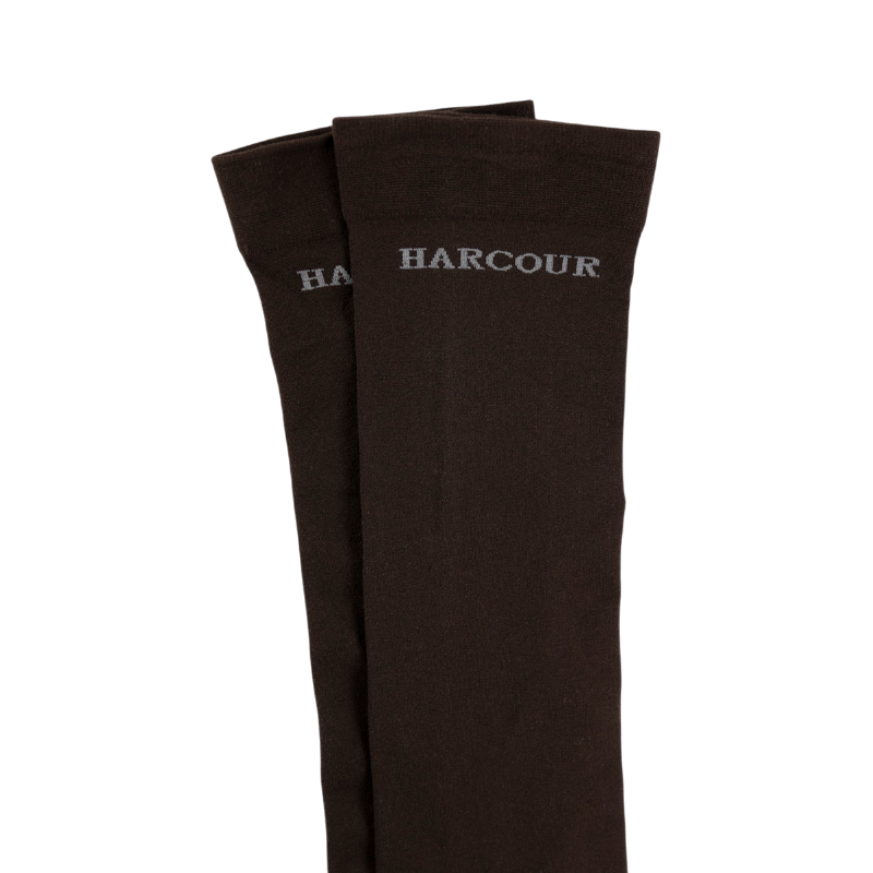 Harcour - Chaussettes d'équitation unisexe Vaya cacao (x2)