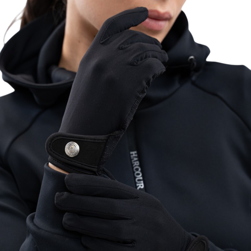 Harcour - Gants d'équitation unisexe Andy noir