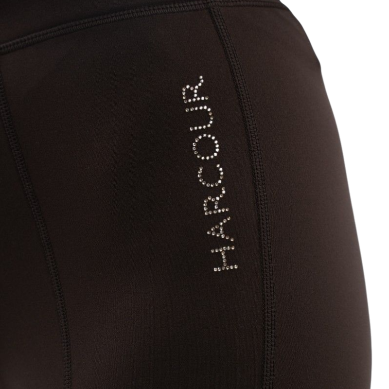 Harcour - Legging d'équitation polaire femme Anaelle cacao