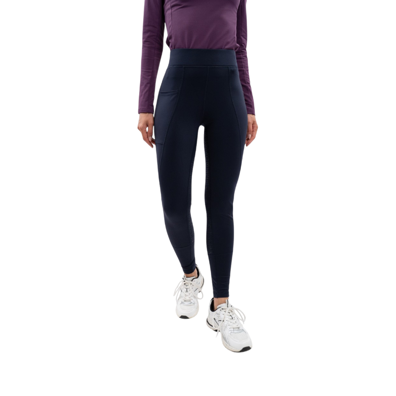 Harcour - Legging d'équitation polaire femme Anaelle marine