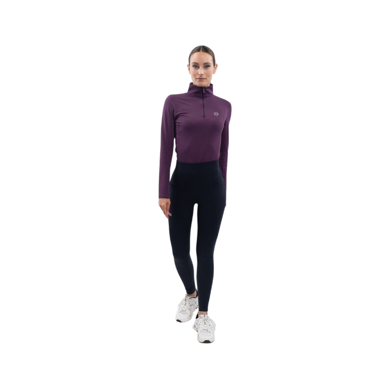 Harcour - Legging d'équitation polaire femme Anaelle marine