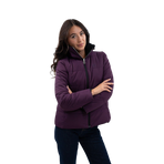 Harcour - Parka courte réversible femme Adele marine/ pivoine | - Ohlala