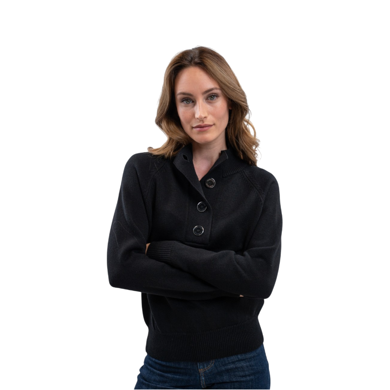Harcour - Pull col montant femme Alice noir