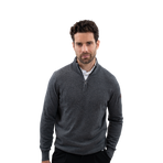 Harcour - Heren longsleeve trui Parmo leisteen | - Ohlala