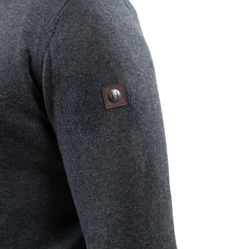 Harcour - Pull manches longues homme Parmo ardoise