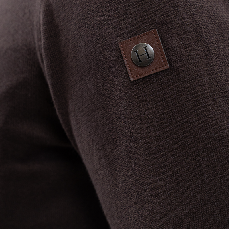 Harcour - Pull manches longues homme Parmo cacao