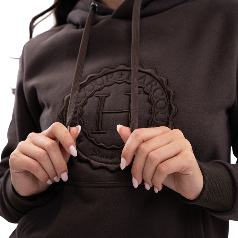 Harcour - Sweat à capuche unisexe Samy cacao