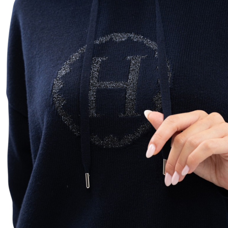 Harcour - Sweat en maille femme Aurelia marine