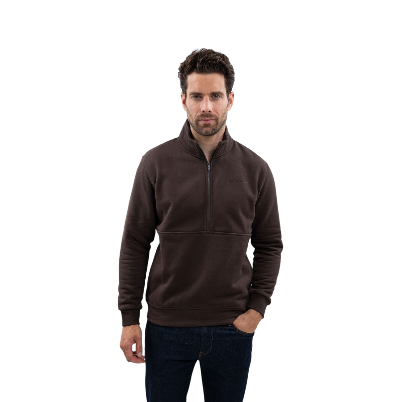 Harcour - Sweat manches longues homme Swabo cacao